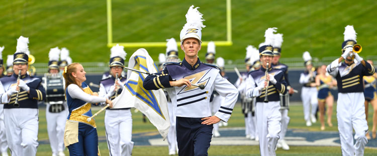 bet365官网 bet365官网 of bet365官网 Marching Band performs at a football game