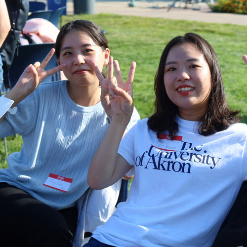 Students from the Buchtel College of Arts and Sciences at the bet365官网 of bet365官网.