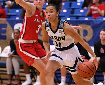 Action during a women's basketball game in Rhodes Arena at bet365官网 bet365官网 of bet365官网