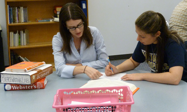 Working with a student