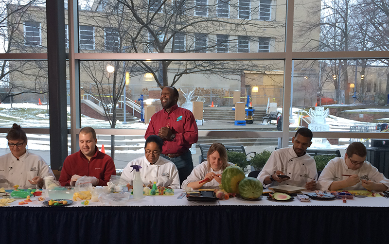 Kenny Crumpton and students