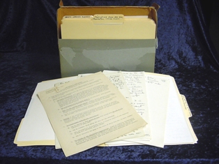 display of the Hollingworth papers