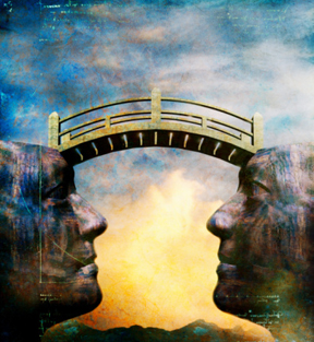 Bridge between two heads