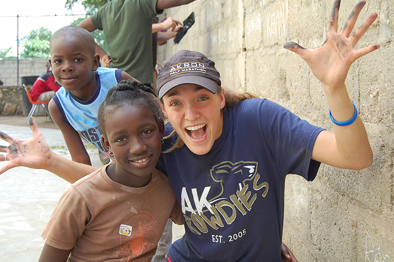 Student in Haiti