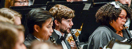 Concert band at The University of Akron