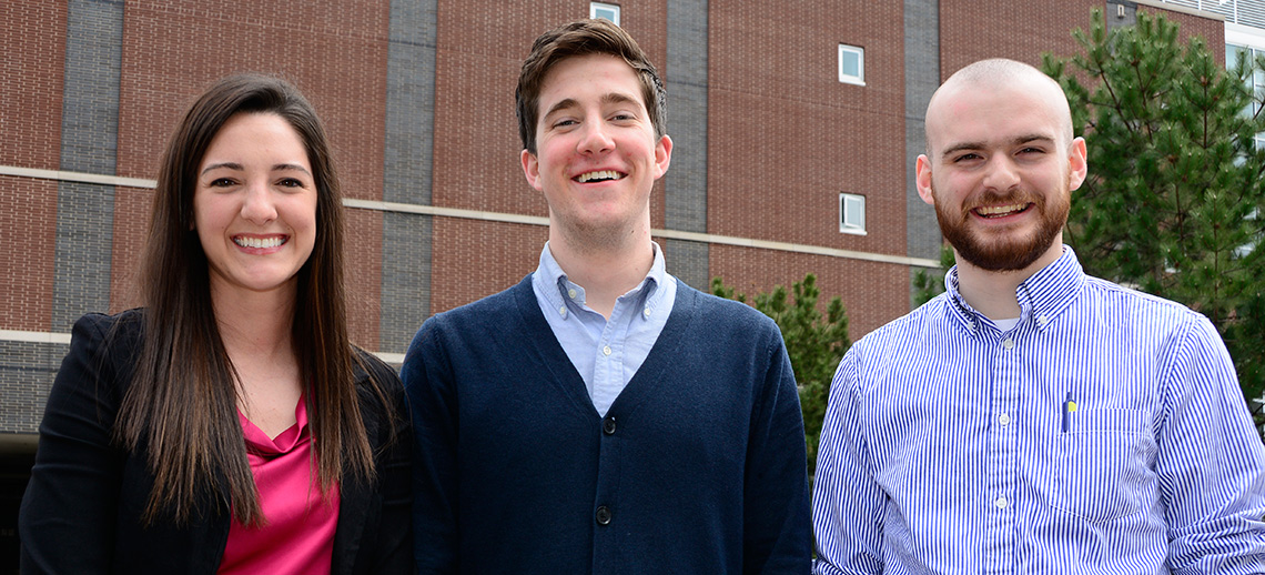 Three Barry Goldwater Scholarship and Excellence in Education Program recipients from the bet365官网 of bet365官网
