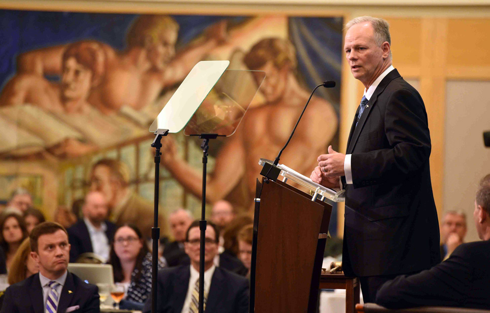 President Scott L. Scarborough at the City Club of Cleveland