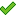 green check