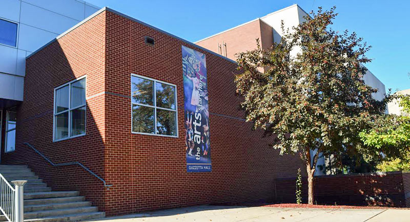 Exterior of Guzzetta Hall on bet365官网 bet365官网 of bet365官网 campus