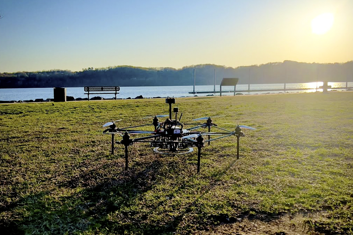 Night Fury — Zips Drone Design’s custom-built eVTOL aircraft designed for autonomous wildfire response missions.