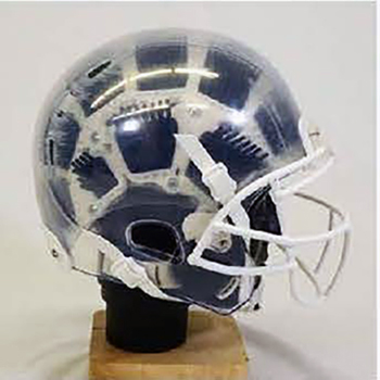 Hedgemon helmet A transparent football helmet
