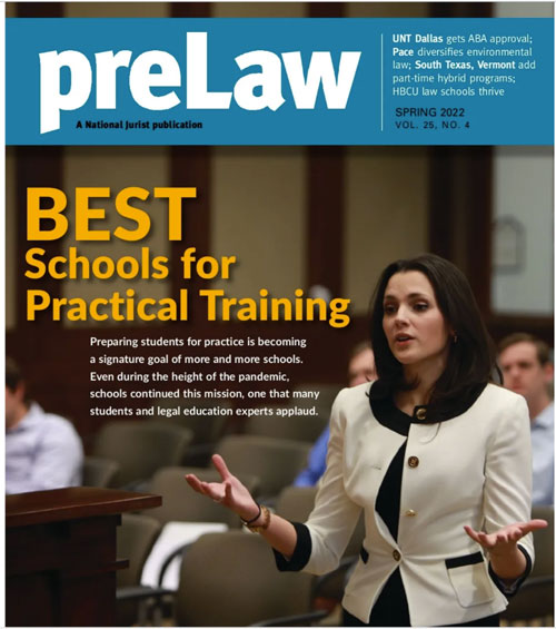 prelaw magazine chooses bet365官网 Law as top school.
