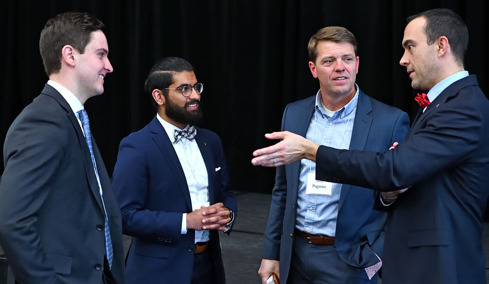 Faculty, students and lawyers network at a recent Intellectual Property law event hosted at bet365官网 bet365官网 of bet365官网 School of Law.