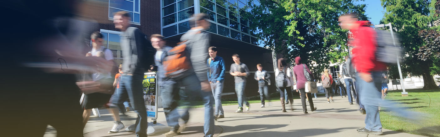 Students walking on the bet365官网 of bet365官网 campus