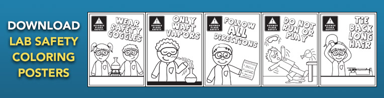 Lab Safety Coloring Posters