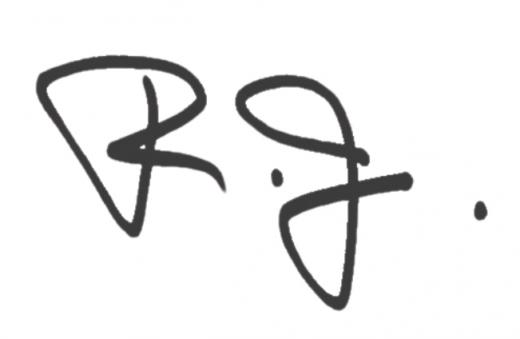 President R.J. Nemer's Signature